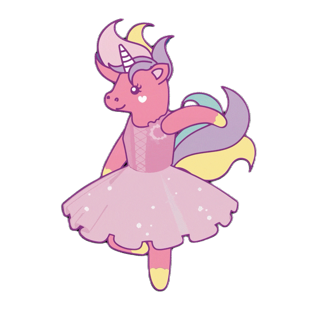 Elise the unicorn waving hello